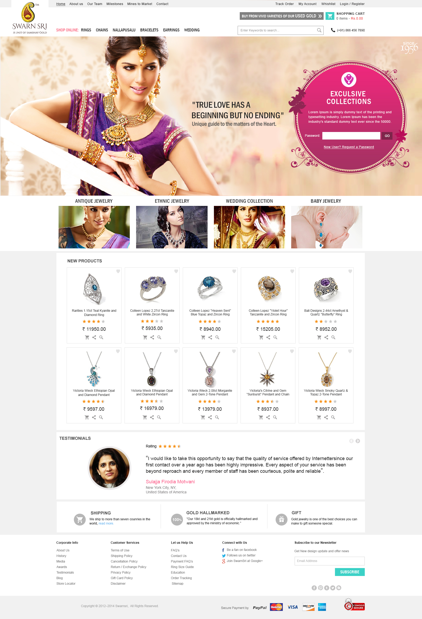 Angular jewelry app