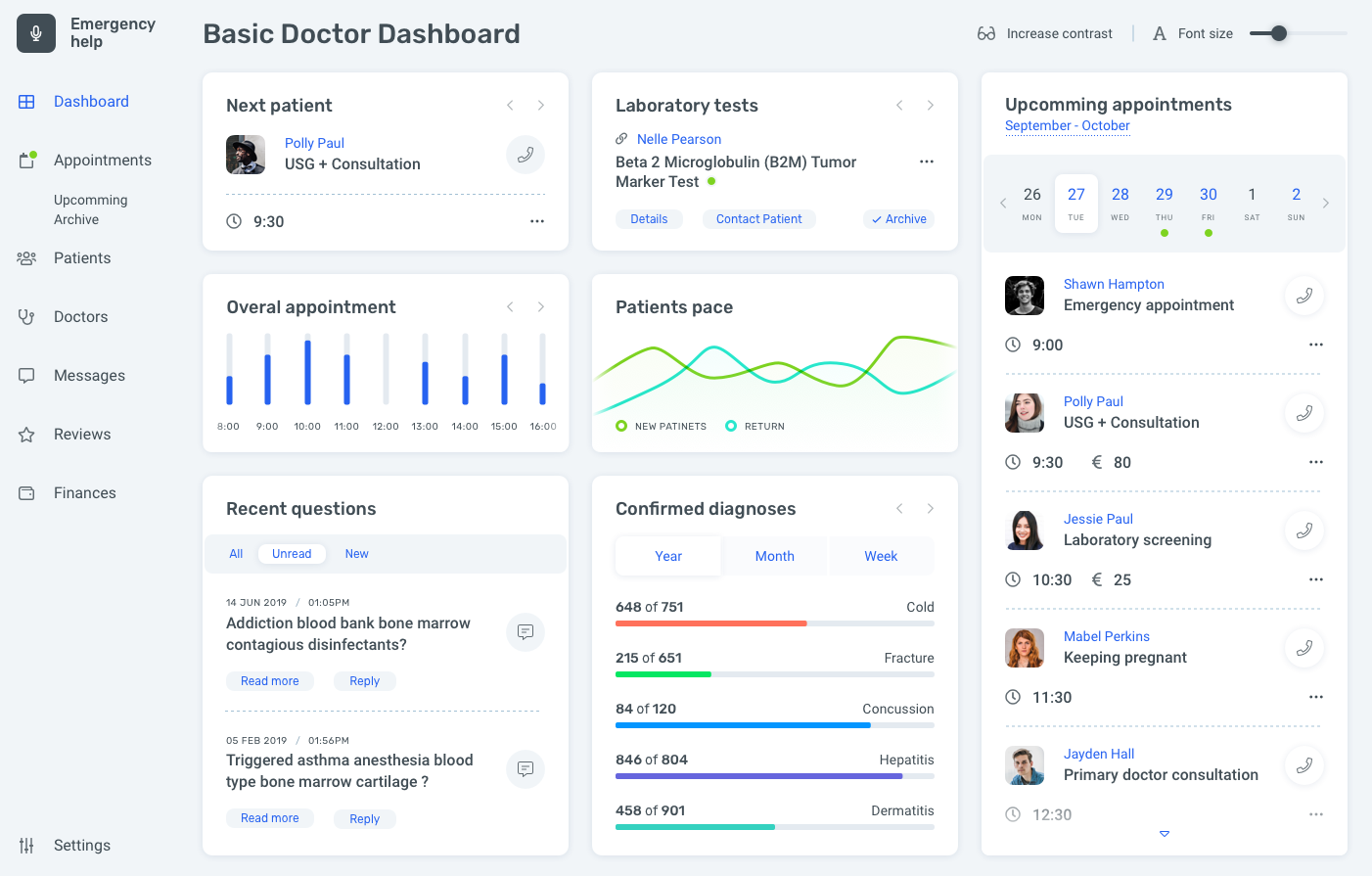 React doctors app